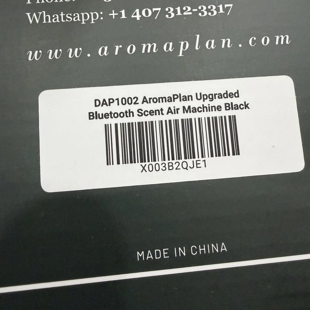 AromaPlan DAP1002 Bluetooth Scent Diffuser Electric Air Machine Black Atomizer